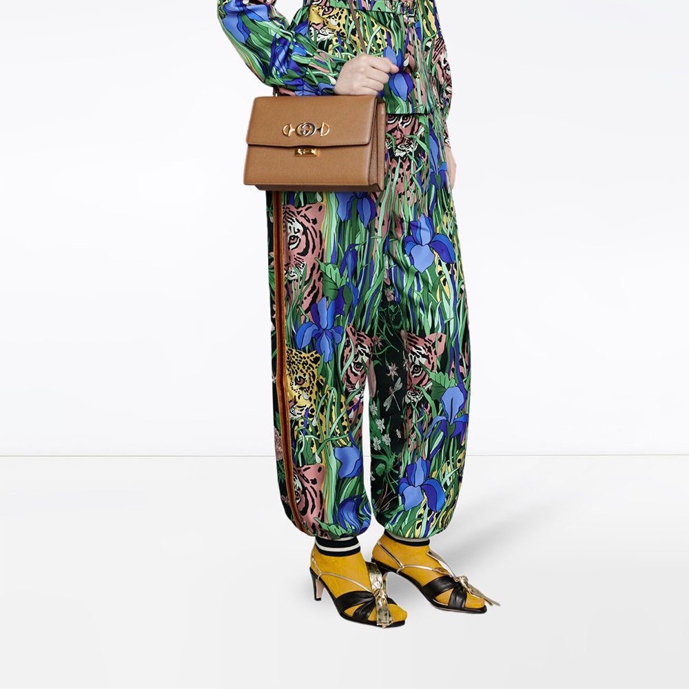 Gucci silk print floral bottoms